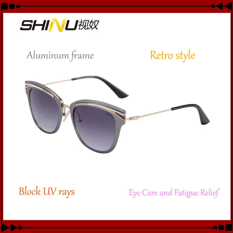 SHINU Women's Retro Vintage Aluminum Frame Fashion Designer Sunglasses
SHINU Women's Retro Vintage Aluminum Frame Fashion Designer Sunglasses