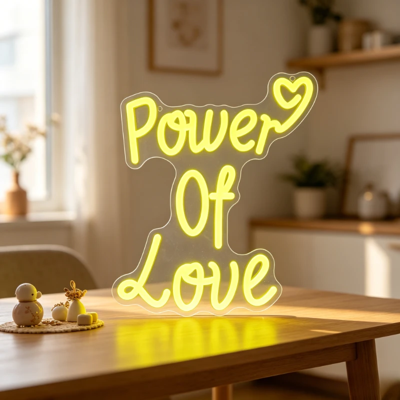Power of Love Neon Sign Yellow LED Neon Light USB Dimmable for Bedroom Living Room Anniversary Valentine Day Romantic Wall Decor
Power of Love Neon Sign Yellow LED Neon Light USB Dimmable for Bedroom Living Room Anniversary Valentine Day Romantic Wall Decor