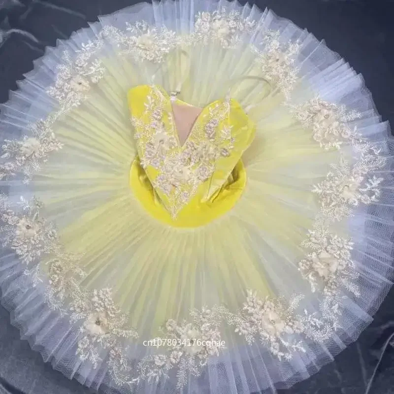 Professional Children Ballet Dress Yellow Flower Platter Female Tutu Swan Lake Dance Performance Costumes Ballerina Party Dress
Professional Children Ballet Dress Yellow Flower Platter Female Tutu Swan Lake Dance Performance Costumes Ballerina Party Dress