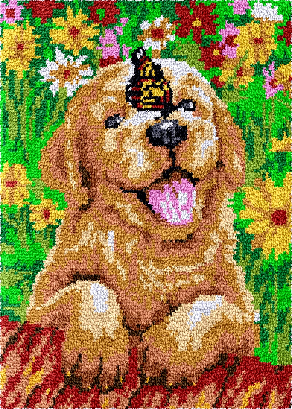 Dog Smyrna latch hook kits carpet embroidery set plastic canvas Hobby rugs making Knit crafts knooppakket ковровая вышивка набор
Dog Smyrna latch hook kits carpet embroidery set plastic canvas Hobby rugs making Knit crafts knooppakket ковровая вышивка набор