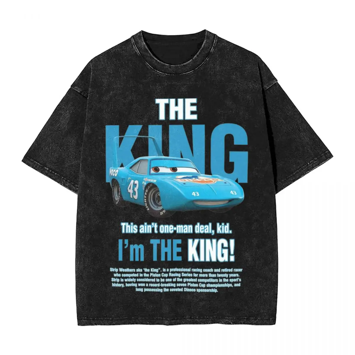 Washed T Shirts Cars The King Hip Hop Vintage T-Shirt Harajuku Lightning Mcqueen Streetwear Printed Tops Tees for Men Women
Washed T Shirts Cars The King Hip Hop Vintage T-Shirt Harajuku Lightning Mcqueen Streetwear Printed Tops Tees for Men Women