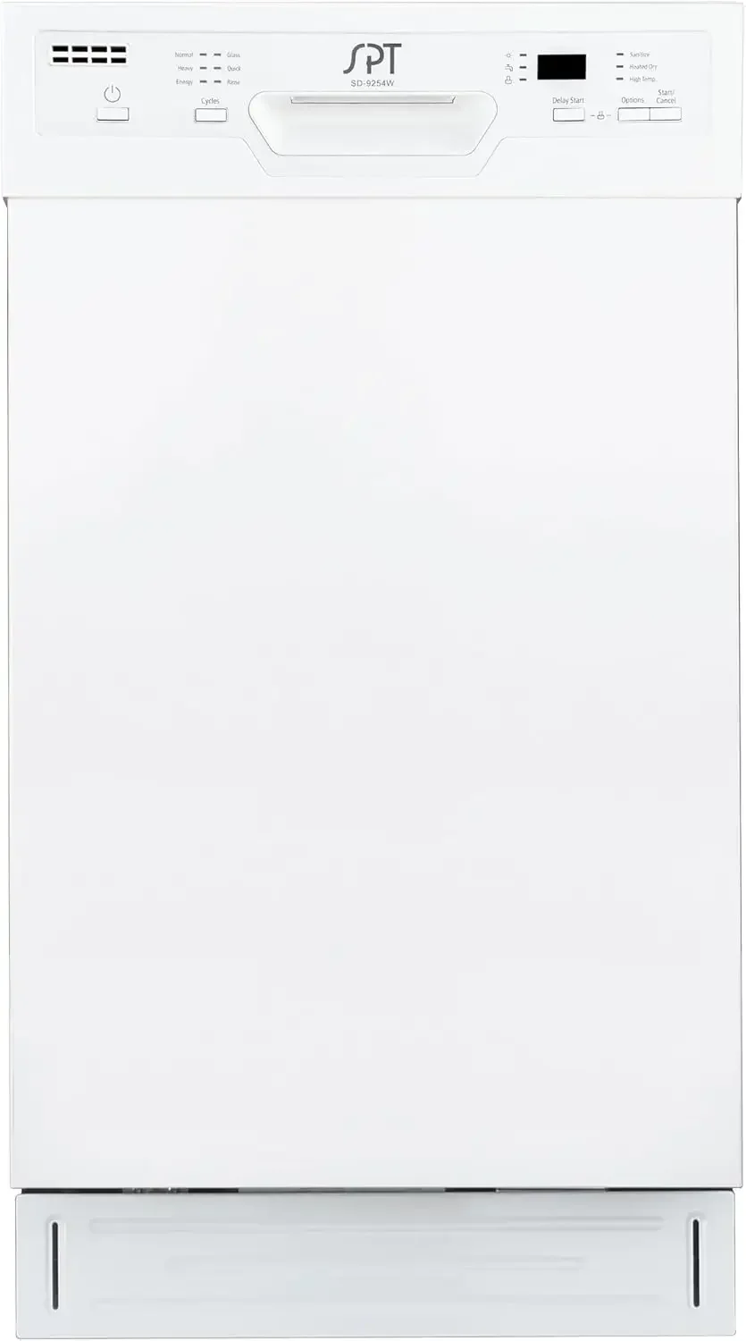 SPT SD-9254W 18″ Wide Built-In Dishwasher w/Heated Drying, ENERGY STAR, 6 Wash Programs, 8 Place Settings and Stainless Steel
SPT SD-9254W 18″ Wide Built-In Dishwasher w/Heated Drying, ENERGY STAR, 6 Wash Programs, 8 Place Settings and Stainless Steel