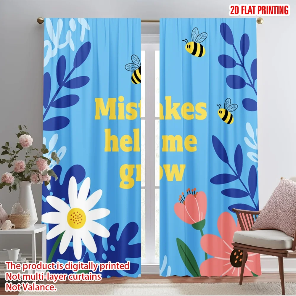 2pcs 2D flat printing Curtains Mistakes Help Grow Bees Polyester Without Electricity All Season Party & Holiday Decor Use for
2pcs 2D flat printing Curtains Mistakes Help Grow Bees Polyester Without Electricity All Season Party & Holiday Decor Use for