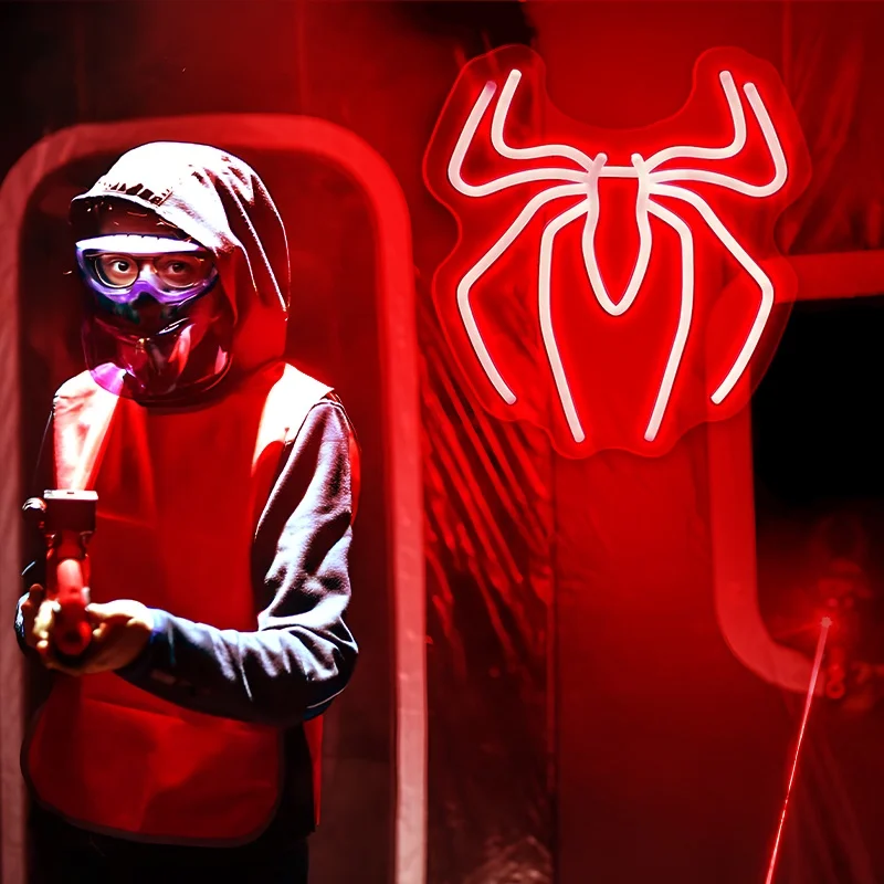 Spider Anime Neon Sign LED Lighting for Playroom Man Cave Bar and Bedroom Atmosphere Art Wall Decor Birthday Gift Light Neon
Spider Anime Neon Sign LED Lighting for Playroom Man Cave Bar and Bedroom Atmosphere Art Wall Decor Birthday Gift Light Neon