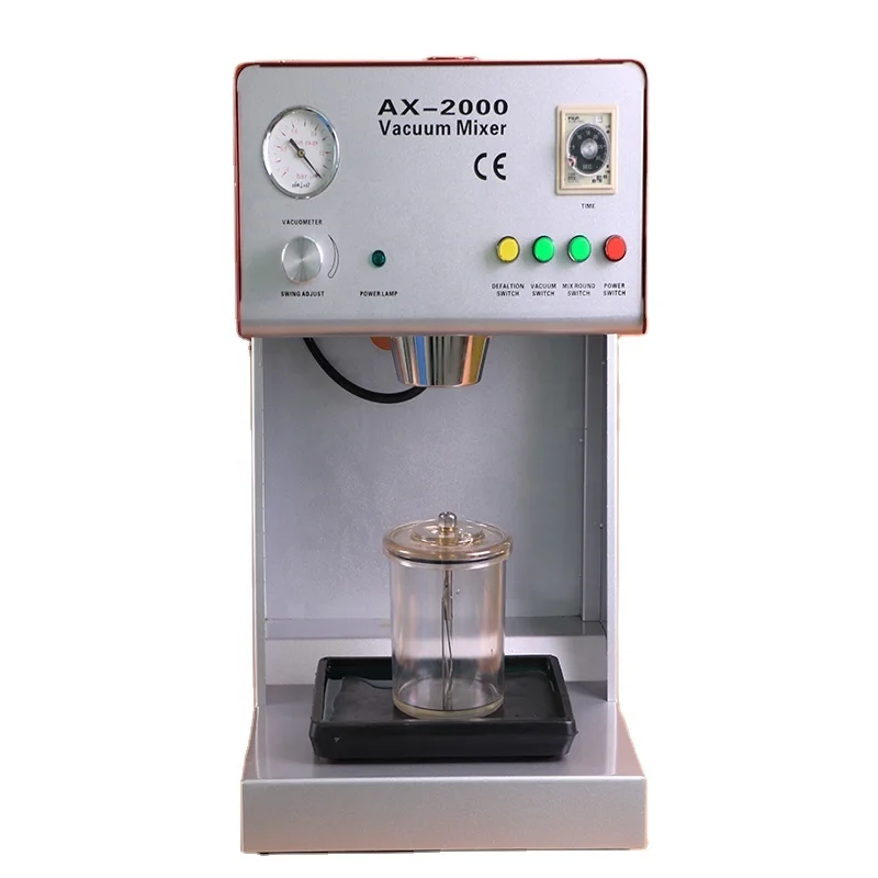 Tianjin IRIS Vacuum Mixer AX-2000B 220/110V 50/60Hz to Mix Plasters Investments and Silicones
Tianjin IRIS Vacuum Mixer AX-2000B 220/110V 50/60Hz to Mix Plasters Investments and Silicones