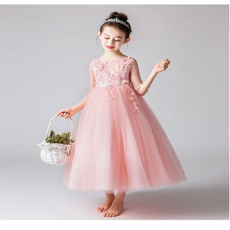White Kids Party Bridesmaid Dresses For Girls Wedding Costume Half Sleeve Flower Girl Dress Children Birthday Princess Clothes
White Kids Party Bridesmaid Dresses For Girls Wedding Costume Half Sleeve Flower Girl Dress Children Birthday Princess Clothes