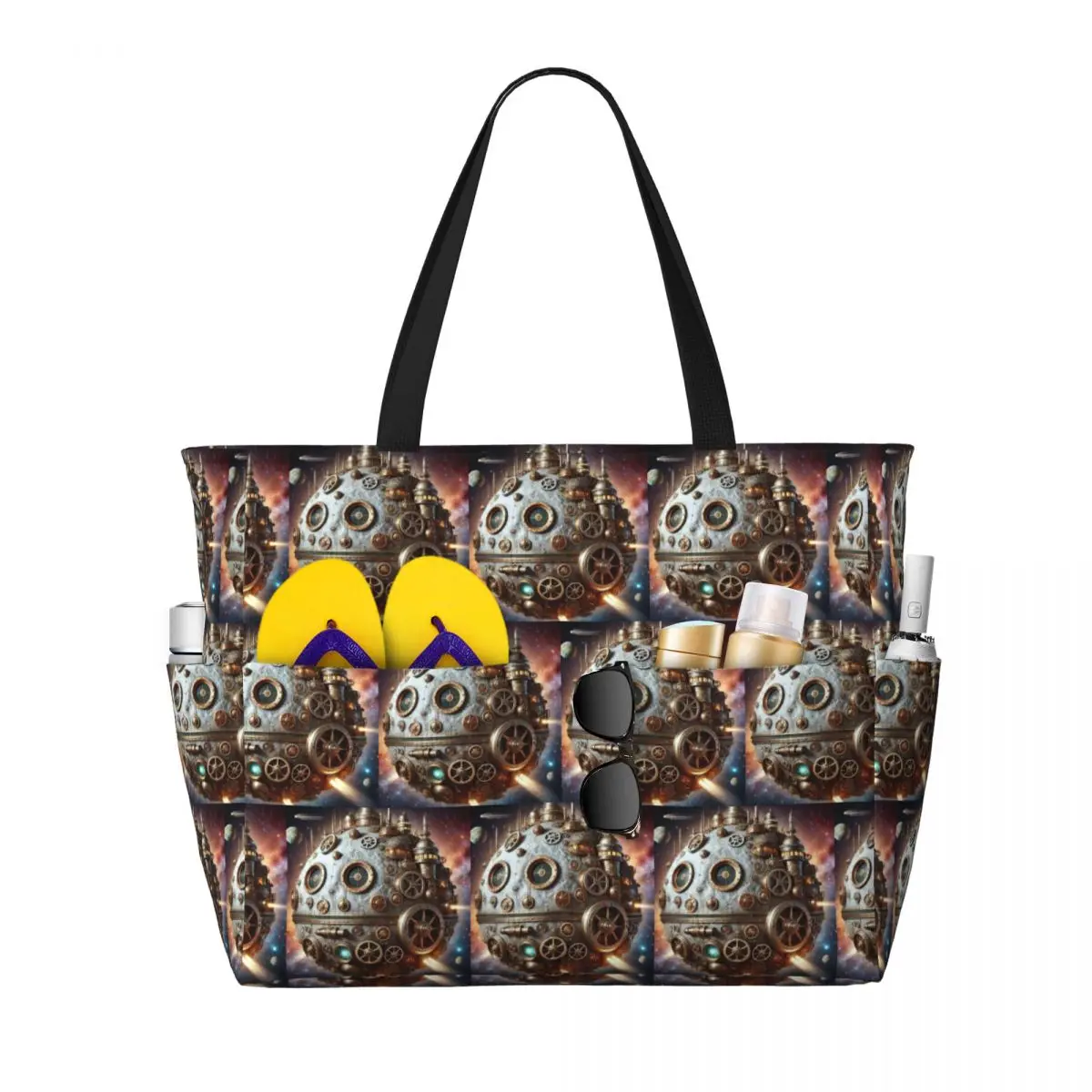 Steampunk Moon In Space Beach Tote Bag Sport Gym Yoga Duffle Large Tote Bag Women Travel Bag Fitness bag
Steampunk Moon In Space Beach Tote Bag Sport Gym Yoga Duffle Large Tote Bag Women Travel Bag Fitness bag