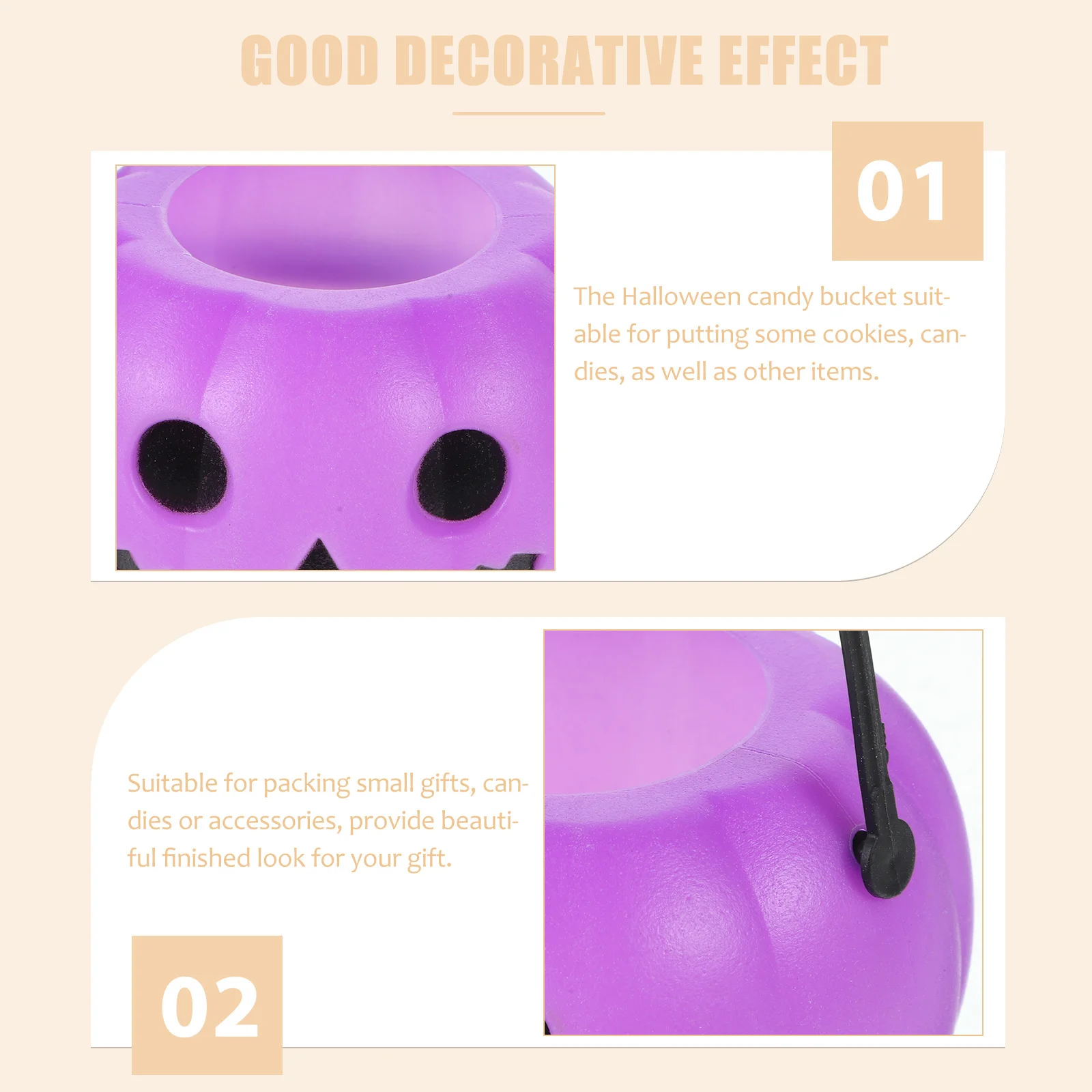 3Pcs Pumpkin Shaped Candy Buckets Halloween Party Favor Plastic Treat Holders for Cosplay Event Decoration Halloween Bucket
3Pcs Pumpkin Shaped Candy Buckets Halloween Party Favor Plastic Treat Holders for Cosplay Event Decoration Halloween Bucket