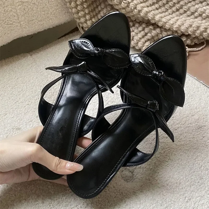 Aneikeh Fashion Women Pink Bow Knot High Heel Mules Open Toe Patent Leather Slip On Sandals Thin Heel Summer Party Dress Shoes
Aneikeh Fashion Women Pink Bow Knot High Heel Mules Open Toe Patent Leather Slip On Sandals Thin Heel Summer Party Dress Shoes