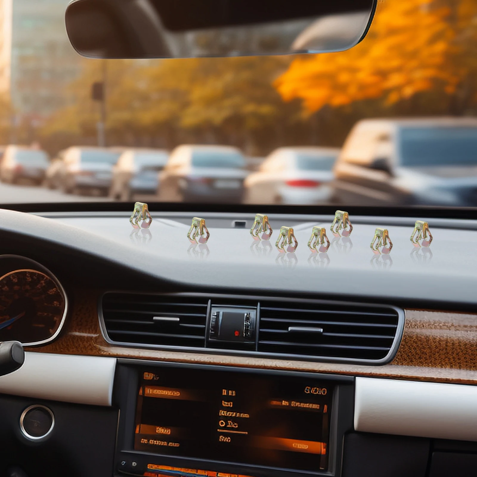50pcs Car Console Clips Metal Dashboard Accessories for Decorative Retainer Fasteners Dash Radio Bezel Clips Springs
50pcs Car Console Clips Metal Dashboard Accessories for Decorative Retainer Fasteners Dash Radio Bezel Clips Springs