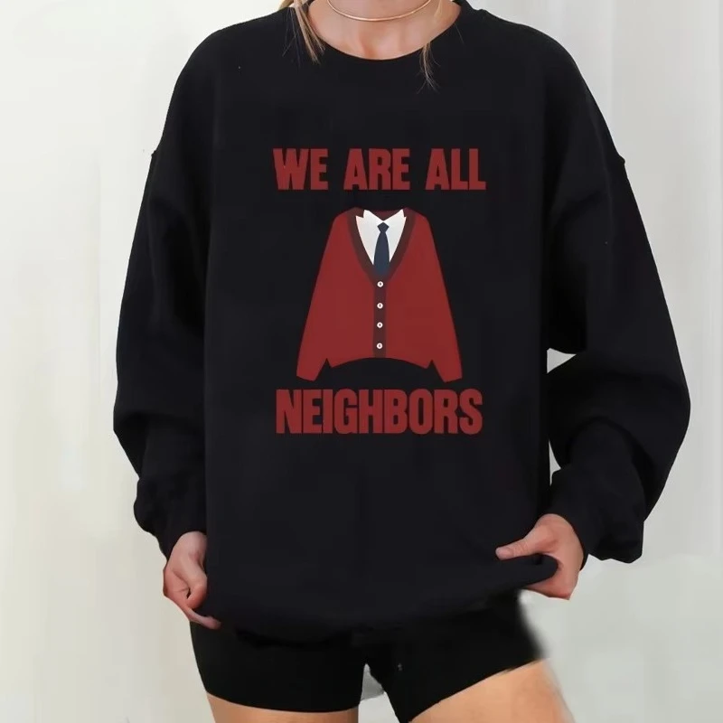Толстовка We Are All Neighbors, повседневные толстовки с круглым вырезом, пуловер Love Thy Neighbor, толстовки с длинными рукавами, женская одежда
Толстовка We Are All Neighbors, повседневные толстовки с круглым вырезом, пуловер Love Thy Neighbor, толстовки с длинными рукавами, женская одежда