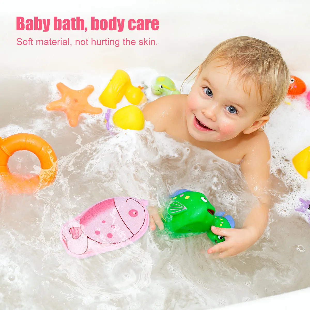 Cute Cartoon Baby Bath Sponge Set Soft Body Scrubber Fish Design Infant Washcloths
Cute Cartoon Baby Bath Sponge Set Soft Body Scrubber Fish Design Infant Washcloths