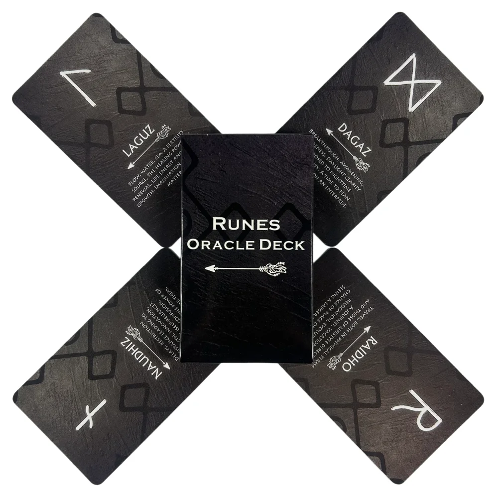 Tarot Runes Oracle Cards Deck 26 Cards 10*6.3cm Board Game for Life Lighting and Transformation
Tarot Runes Oracle Cards Deck 26 Cards 10*6.3cm Board Game for Life Lighting and Transformation