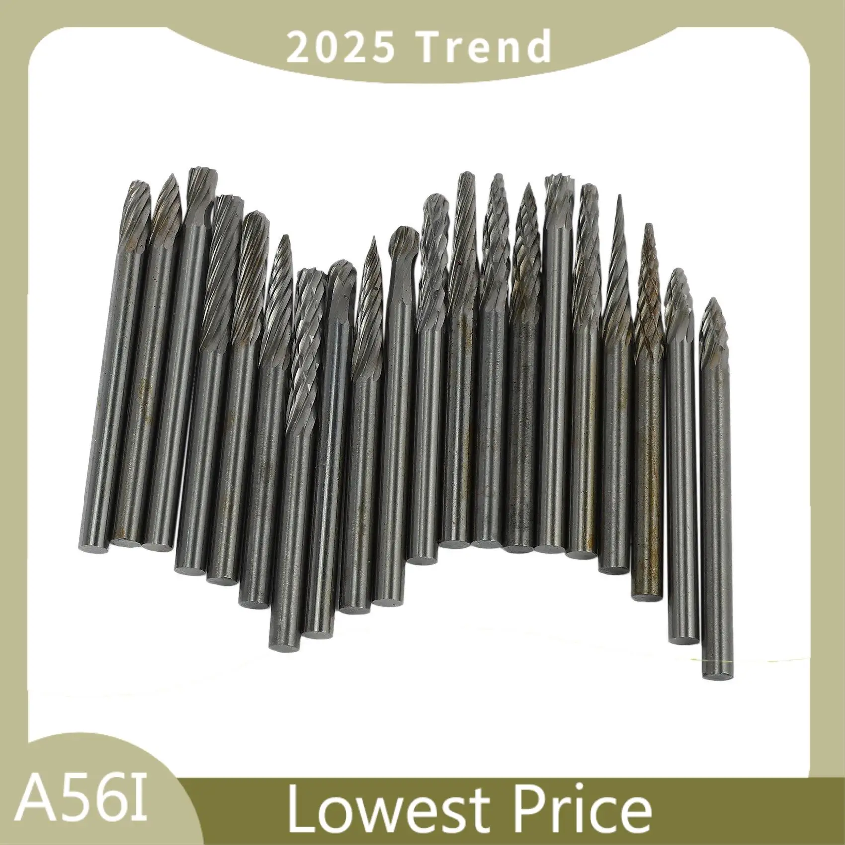 ABDD 20Pc Full Double Grain Tungsten Carbide Rotary Burr Milling Cutter Milling Cutter Bit Set Mini Drill Rotating Tool Accessor
ABDD 20Pc Full Double Grain Tungsten Carbide Rotary Burr Milling Cutter Milling Cutter Bit Set Mini Drill Rotating Tool Accessor