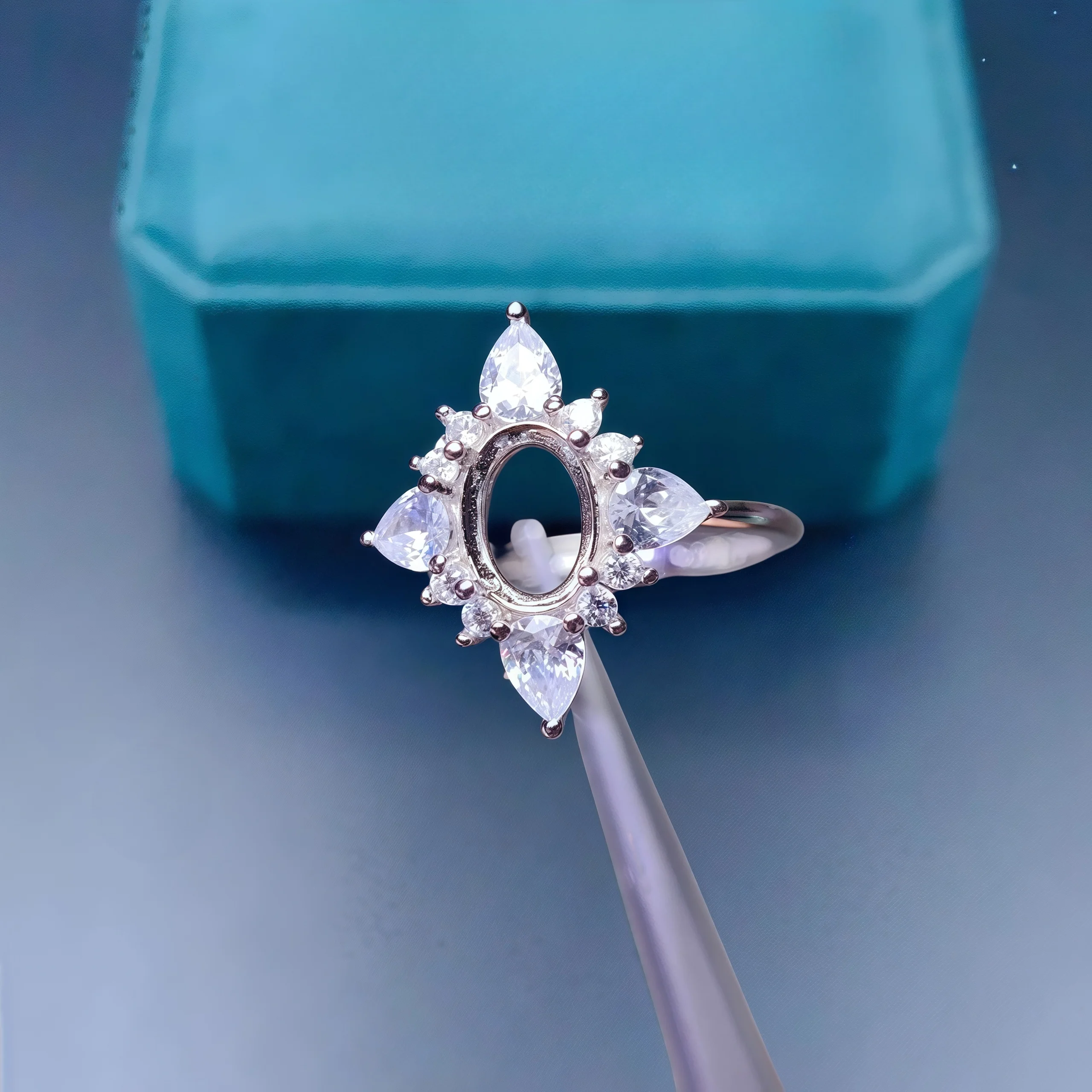 L S925 Sterling Silver DIY Empty Holder Ring Inlay 5*7mm Oval Stone Fine Design Luxury Zircon Charm Weddings Jewelry for Woman
L S925 Sterling Silver DIY Empty Holder Ring Inlay 5*7mm Oval Stone Fine Design Luxury Zircon Charm Weddings Jewelry for Woman