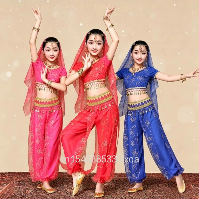 Oriental Dance Costumes Girls Egypt Kid Belly Dance Costumes Set Egyptian Bollywood Indian Belly Dancing Clothing India 2/5pcs
Oriental Dance Costumes Girls Egypt Kid Belly Dance Costumes Set Egyptian Bollywood Indian Belly Dancing Clothing India 2/5pcs