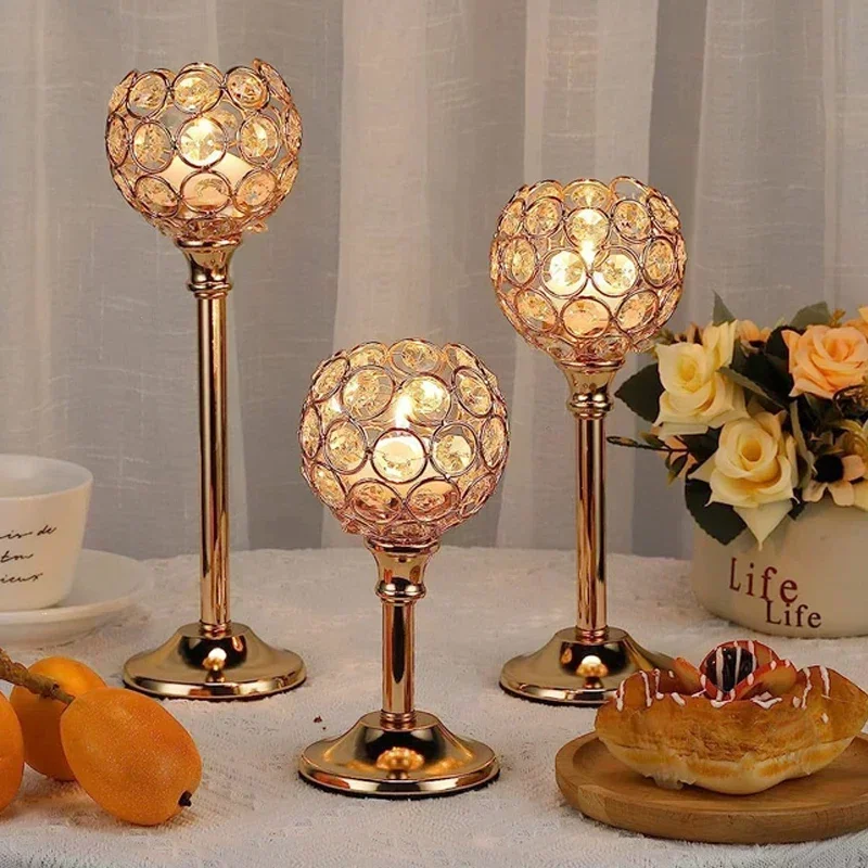 Vintage Crystal Candle Holder Golden Tealight Candlestick Table Centerpiece Candle Stand Christmas Wedding Party Modern Candle
Vintage Crystal Candle Holder Golden Tealight Candlestick Table Centerpiece Candle Stand Christmas Wedding Party Modern Candle