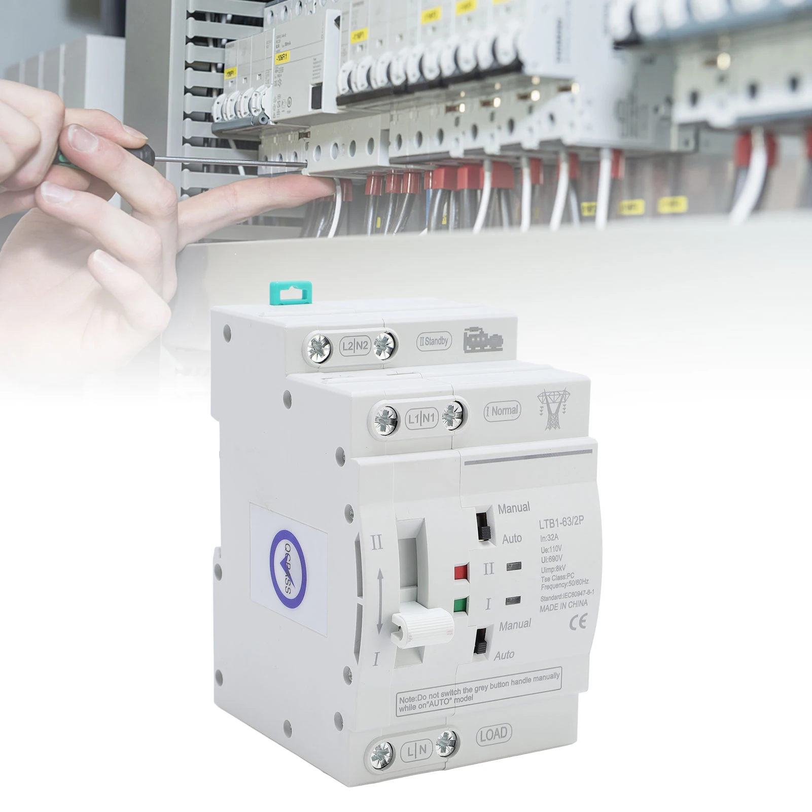 Automatic Transfer Changeover Double Power Automatic Transfer DIN Rail ATS Mini Generator Changeover
Automatic Transfer Changeover Double Power Automatic Transfer DIN Rail ATS Mini Generator Changeover