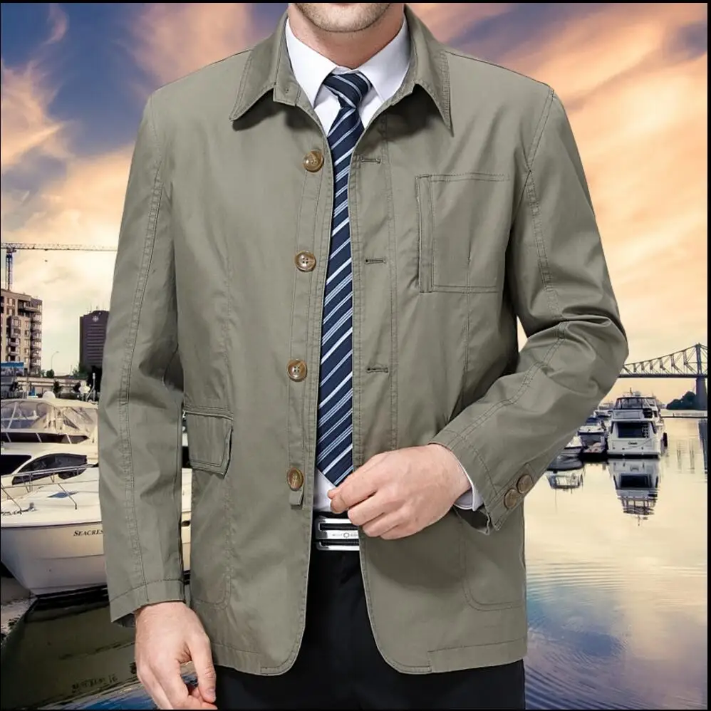 Plus Size Outerwear 2022 Spring Autumn New Middle-aged Men Lapel Thin Jacket Overcoat Cotton Loose Business Casual Jacket Coats
Plus Size Outerwear 2022 Spring Autumn New Middle-aged Men Lapel Thin Jacket Overcoat Cotton Loose Business Casual Jacket Coats