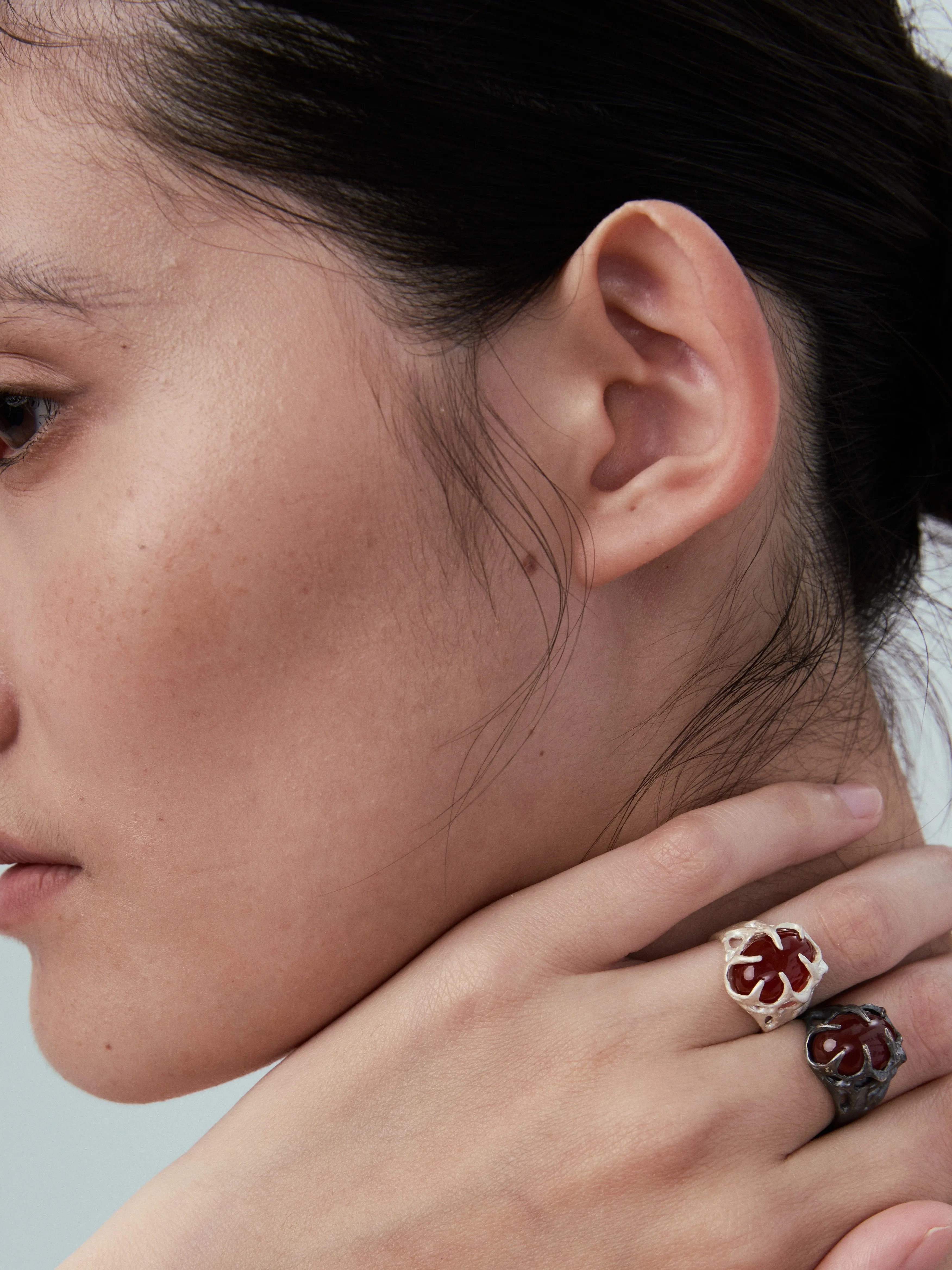 Adjustable Open Ring Couple's 925 Silver Volcanic Red Ruby Dark Burnt Silver Ring Fashionable Jewelry Accessory for Lovers
Adjustable Open Ring Couple's 925 Silver Volcanic Red Ruby Dark Burnt Silver Ring Fashionable Jewelry Accessory for Lovers