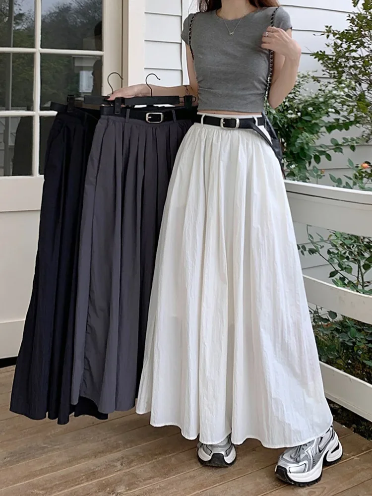 FIGOHR Plain Pleated Skirt Casual High Waist A-Line Long Skirt 2024 Summer(free belt gift)
FIGOHR Plain Pleated Skirt Casual High Waist A-Line Long Skirt 2024 Summer(free belt gift)