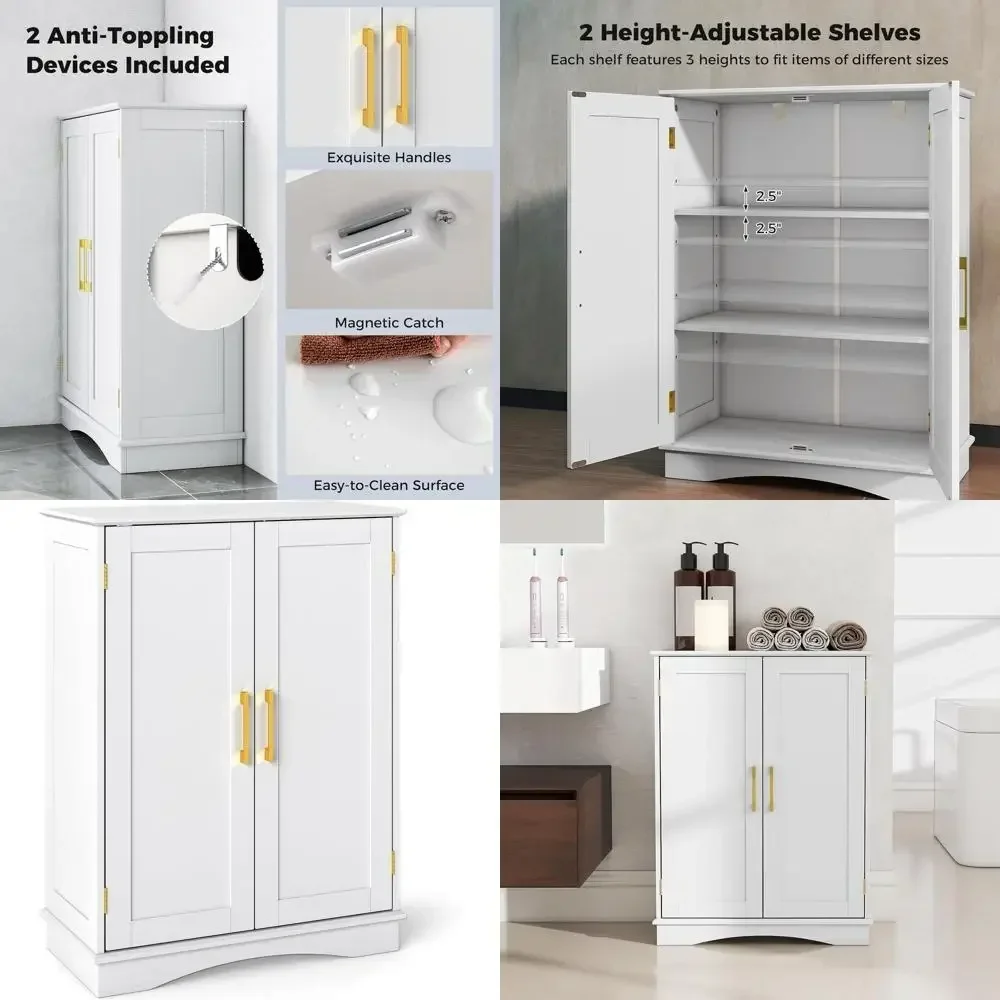 Freestanding 31.5 Tall Pantry Cabinet with 2 Doors and Adjustable Shelves for Kitchen, Dining, Living Room, or Bathroom (White)
Freestanding 31.5 Tall Pantry Cabinet with 2 Doors and Adjustable Shelves for Kitchen, Dining, Living Room, or Bathroom (White)