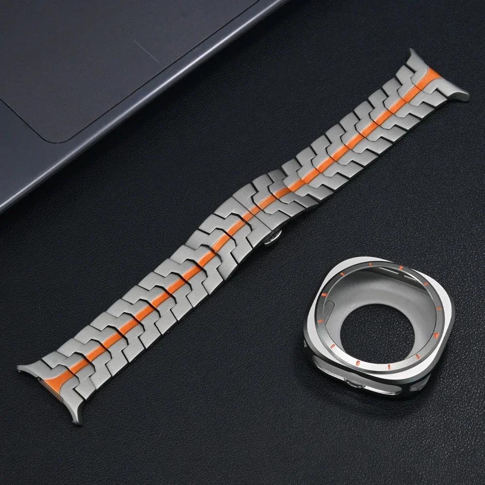Stainless Steel Strap+Aluminum Alloy Case for Samsung Galaxy Watch 7 Ultra 47mm Butterfly Buckle Bracelet for Galaxy Ultra Band
Stainless Steel Strap+Aluminum Alloy Case for Samsung Galaxy Watch 7 Ultra 47mm Butterfly Buckle Bracelet for Galaxy Ultra Band