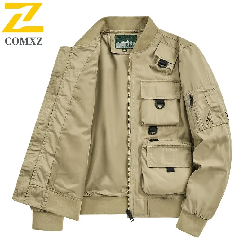 COMXZ повседневная мужская куртка с бейсбольным воротником, ветрозащитное пальто для езды на велосипеде, элитная городская легкая осенняя ветровка
COMXZ повседневная мужская куртка с бейсбольным воротником, ветрозащитное пальто для езды на велосипеде, элитная городская легкая осенняя ветровка
