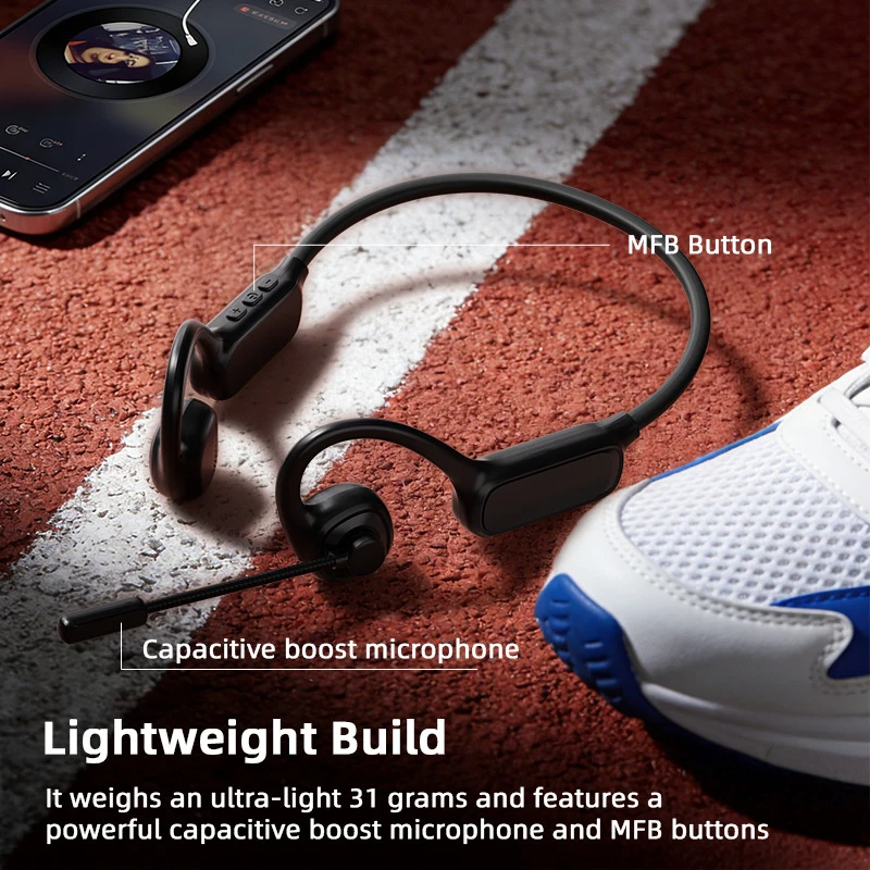 Open-Ear Headsets with Noise Canceling Boom Microphone Lightweight Bluetooth Wireless Headphones for Trucker Office Call Center
Open-Ear Headsets with Noise Canceling Boom Microphone Lightweight Bluetooth Wireless Headphones for Trucker Office Call Center