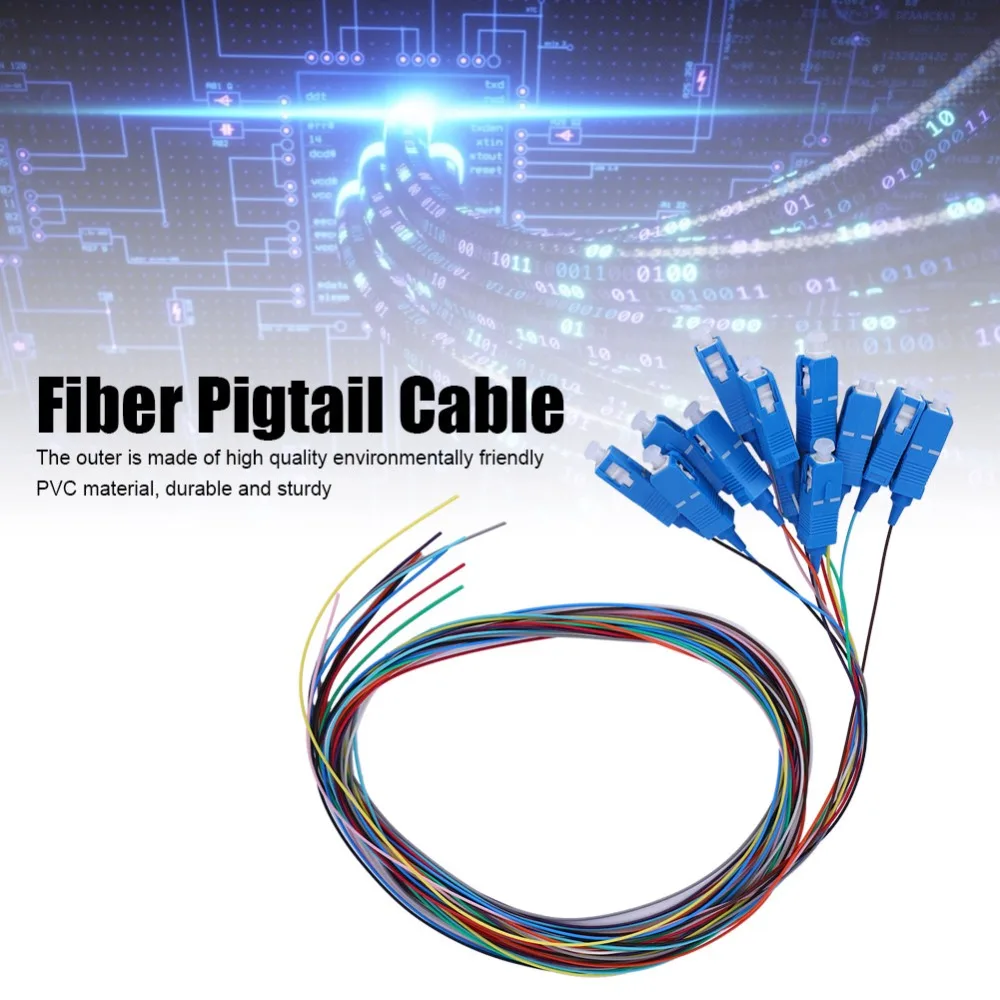 SC/UPC Fiber Pigtail Cable Single Mode 12-Cores Square Head 12-Core Single Fiber 1.5M Single Mode Fiber Networks Communication
SC/UPC Fiber Pigtail Cable Single Mode 12-Cores Square Head 12-Core Single Fiber 1.5M Single Mode Fiber Networks Communication