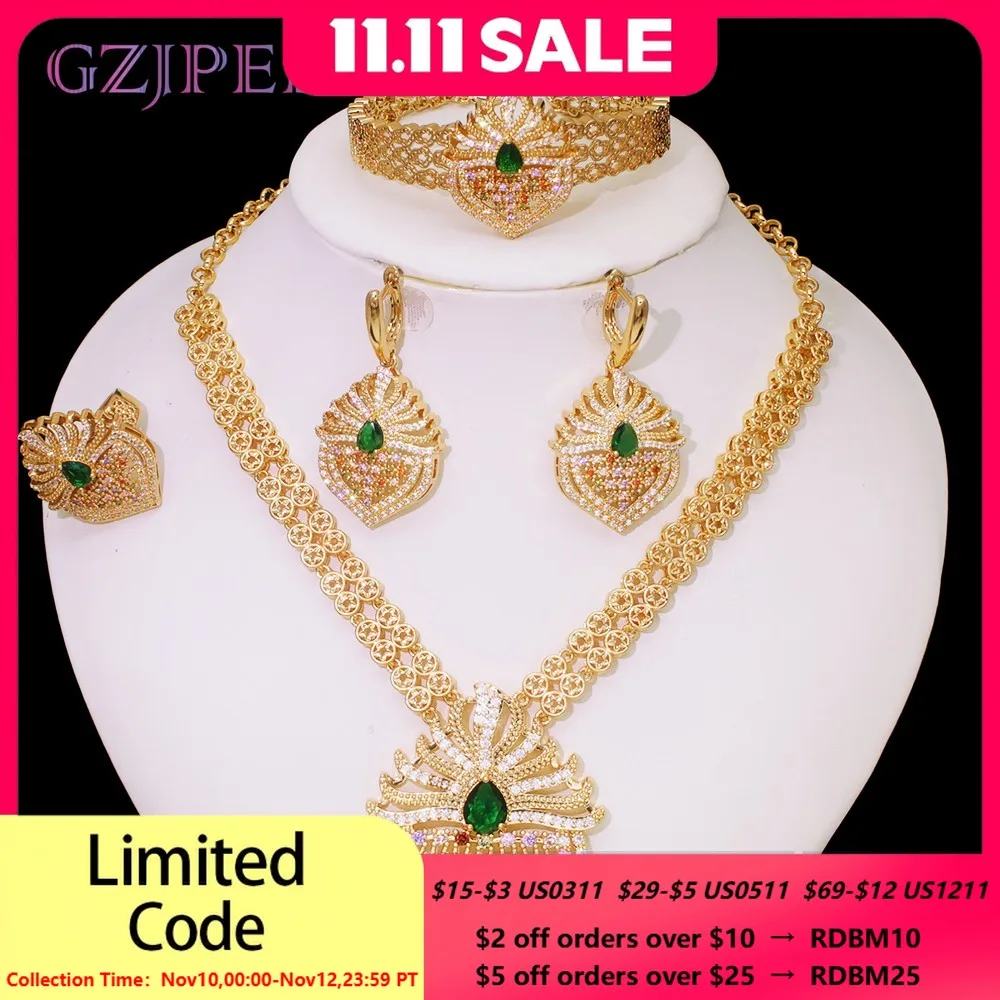 GZJPEI 4Pcs/Set Cubic Zirconia Bridal Jewelry Set Dubai Nigeria Wedding Gift White Crystal Zircon Women Sets 2025 Trendy New
GZJPEI 4Pcs/Set Cubic Zirconia Bridal Jewelry Set Dubai Nigeria Wedding Gift White Crystal Zircon Women Sets 2025 Trendy New
