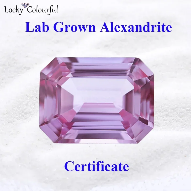 Lab Grown Alexandrite Stone Purple Color Emerald Shape Charms Beads for Diy Jewelry Making Materials Selectable AGL Certificate
Lab Grown Alexandrite Stone Purple Color Emerald Shape Charms Beads for Diy Jewelry Making Materials Selectable AGL Certificate
