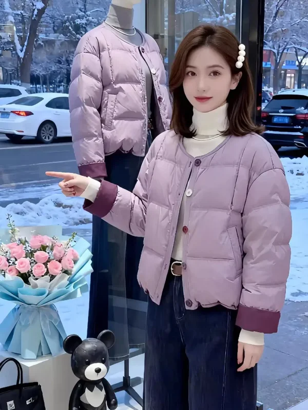 Korean Sle round Ne Thiened Warm ort Cotton Jaet Women's Loose Fit Autumn Winter New Arrival Color Blo Outerwear
Korean Sle round Ne Thiened Warm ort Cotton Jaet Women's Loose Fit Autumn Winter New Arrival Color Blo Outerwear