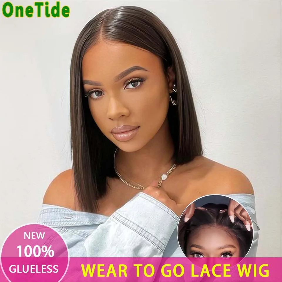 Glueless Wig Human Hair Ready To Wear Bob Straight Human Hair Wigs 8-14 Inch 4x4 Lace Closure Pre Cut Lace Wigs For Women
Glueless Wig Human Hair Ready To Wear Bob Straight Human Hair Wigs 8-14 Inch 4x4 Lace Closure Pre Cut Lace Wigs For Women