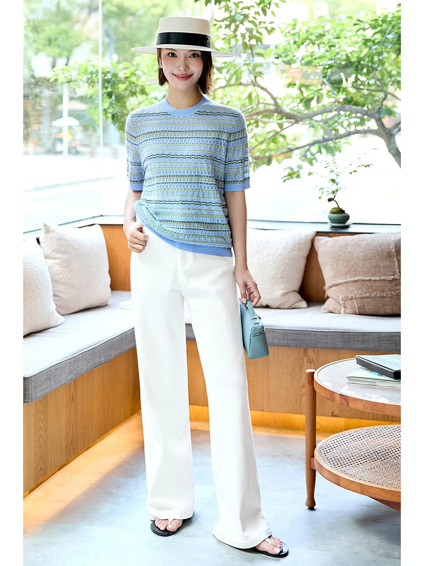 White Wide Leg Cotton Jeans Four Way Stretch Heavyweight Twill Elastic Cotton Loose Fit Straight Cut High Waist Zipper Closure
White Wide Leg Cotton Jeans Four Way Stretch Heavyweight Twill Elastic Cotton Loose Fit Straight Cut High Waist Zipper Closure