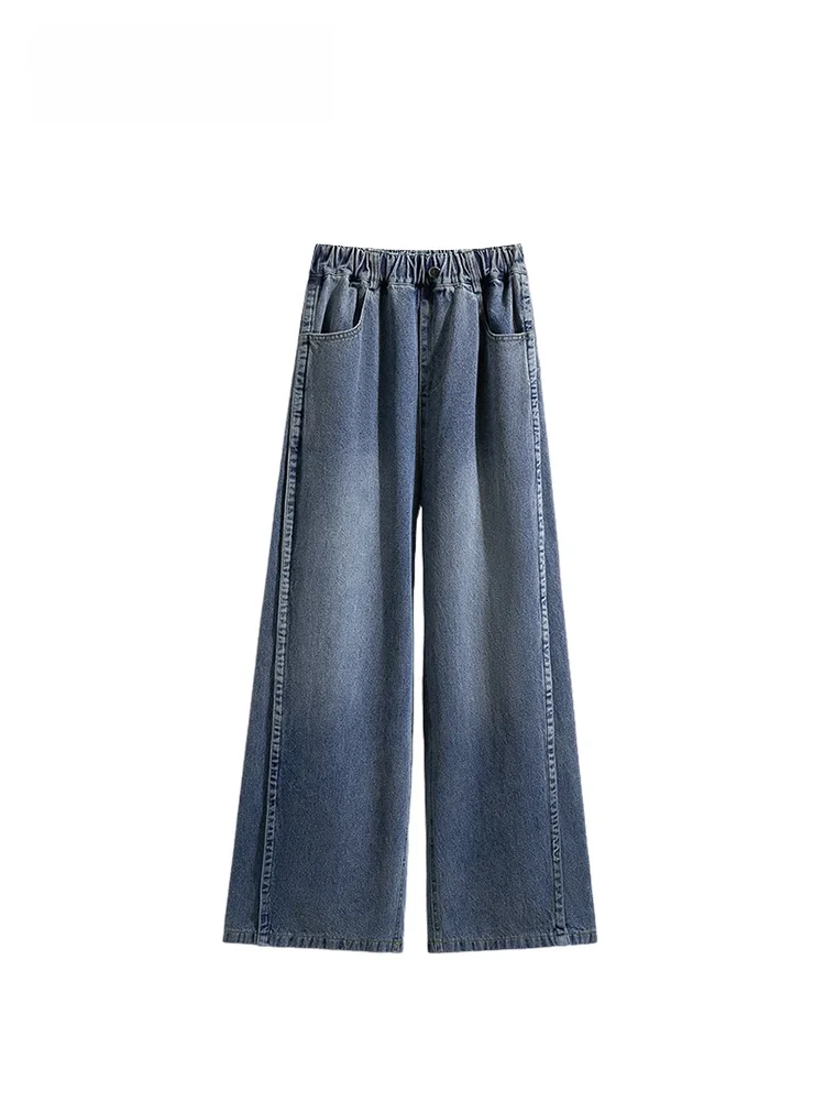 High Waist Straight Leg Jeans Casual Women's plus Size Fashionable Versatile Spring Cotton Denim Pants for plus Size Ladies
High Waist Straight Leg Jeans Casual Women's plus Size Fashionable Versatile Spring Cotton Denim Pants for plus Size Ladies