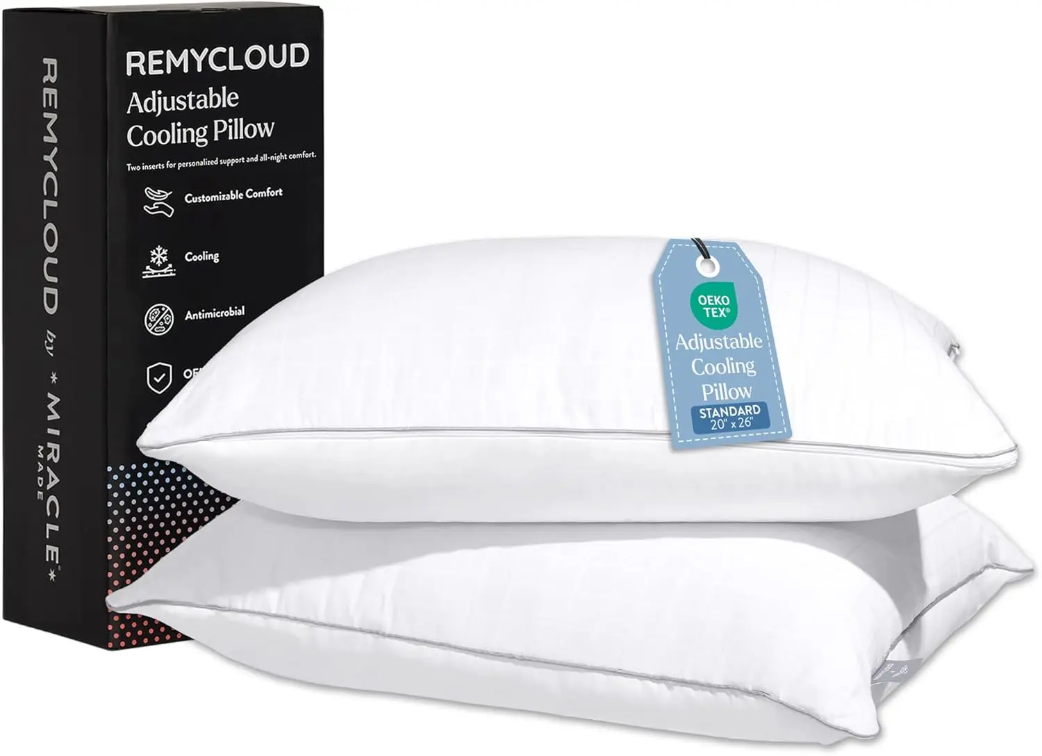 Dual Sided Cooling Pillow Standard Size With Breathable Cotton Inserts
Dual Sided Cooling Pillow Standard Size With Breathable Cotton Inserts