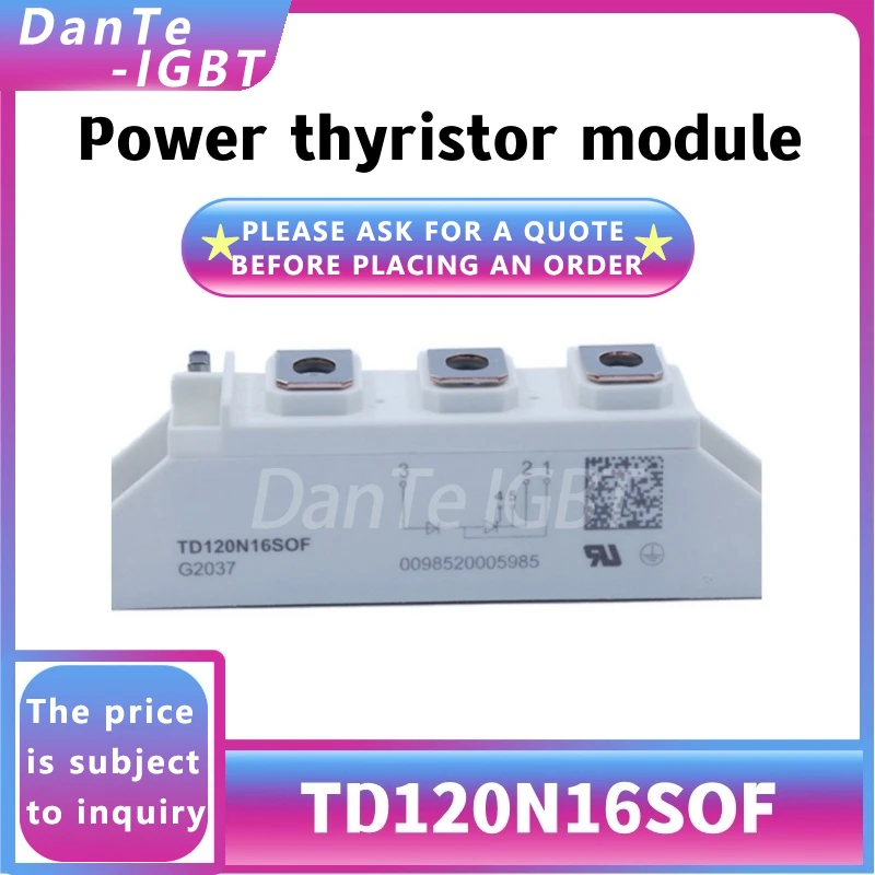 Новый модуль TD120N16SOF, тиристорный регулятор напряжения TD120N16, оригинальный спот
Новый модуль TD120N16SOF, тиристорный регулятор напряжения TD120N16, оригинальный спот