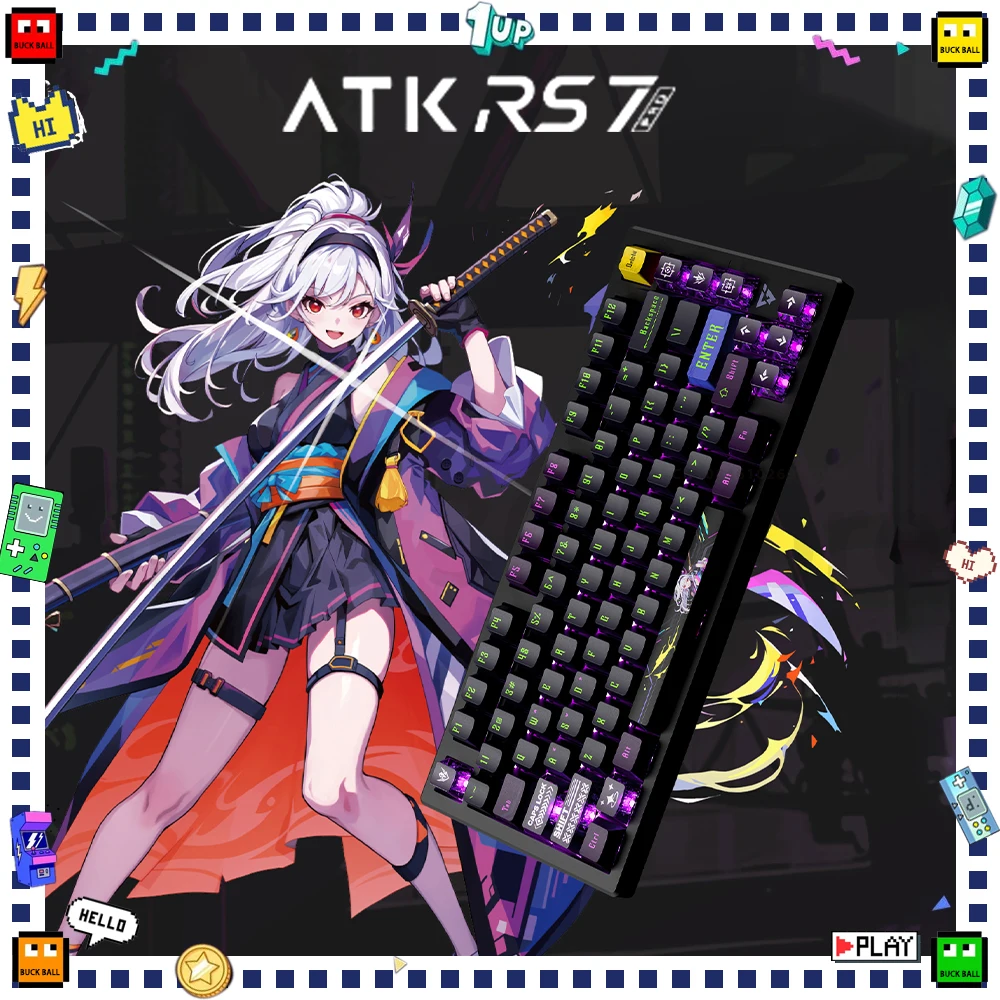 ATK RS7 Magnetic Switch Mechanical Keyboard RGB 8K Wired Gaming Smart SPEED X Quick Trigger Keyboard For Varolant Gamer Pc Gifts
ATK RS7 Magnetic Switch Mechanical Keyboard RGB 8K Wired Gaming Smart SPEED X Quick Trigger Keyboard For Varolant Gamer Pc Gifts