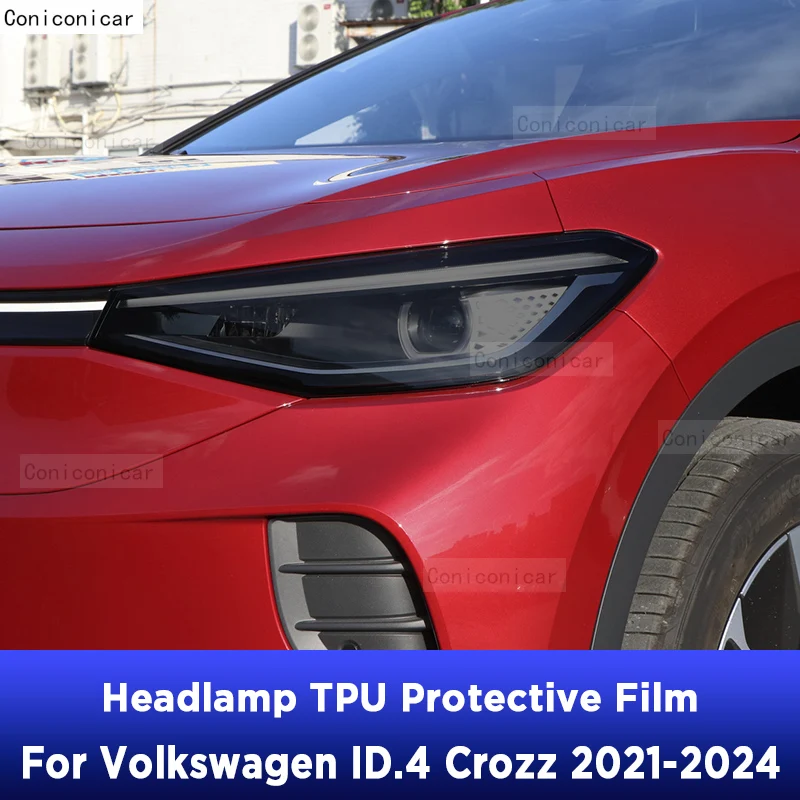 Car Headlight Protection Smoked Black Tint Anti-Scratch Protective Film TPU For Volkswagen ID.4 Crozz 2021-2024 Accessories
Car Headlight Protection Smoked Black Tint Anti-Scratch Protective Film TPU For Volkswagen ID.4 Crozz 2021-2024 Accessories