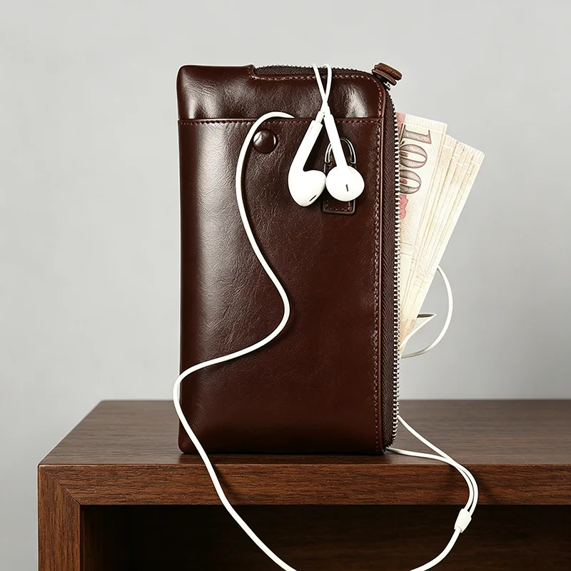 Men's Ultra-slim Soft Card Holder Vintage-style Long Zip Wallet Casual Mobile Phone Pouch Minimalist Clutch Bags for Women
Men's Ultra-slim Soft Card Holder Vintage-style Long Zip Wallet Casual Mobile Phone Pouch Minimalist Clutch Bags for Women