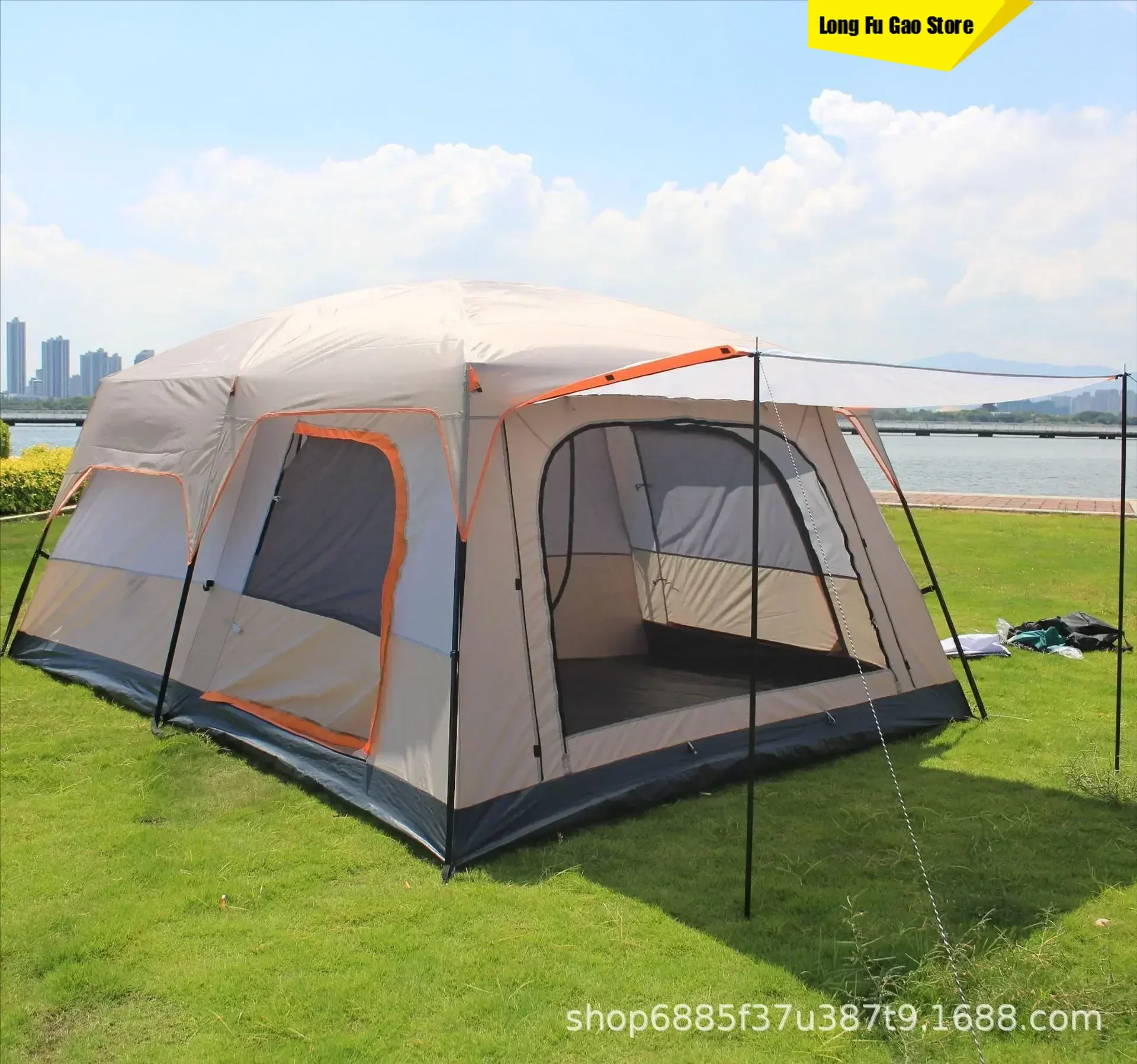 Hot 320X220X195cm Two-bedroom Tent Oversize For 5-8 Person Leisure Camping Tents Double-plies Thick Rainproof Outdoor Family
Hot 320X220X195cm Two-bedroom Tent Oversize For 5-8 Person Leisure Camping Tents Double-plies Thick Rainproof Outdoor Family