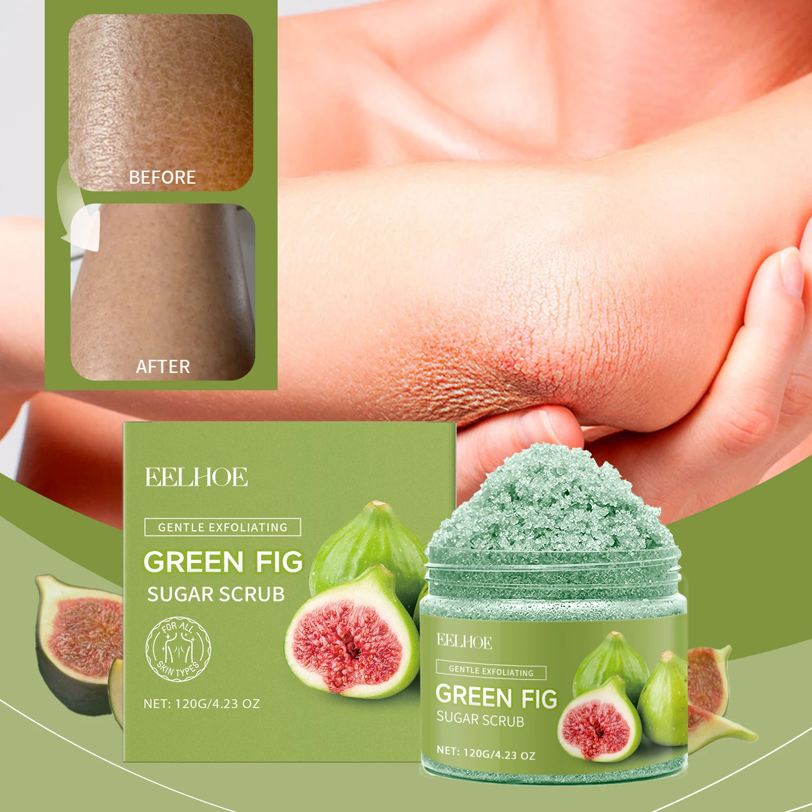 EELHOE Fig Sugar Body Scrub Exfoliator Hydrating Moisturizing Glow Effectively Removes Dead Skin Deep Cleaning Smooth Silky Skin
EELHOE Fig Sugar Body Scrub Exfoliator Hydrating Moisturizing Glow Effectively Removes Dead Skin Deep Cleaning Smooth Silky Skin