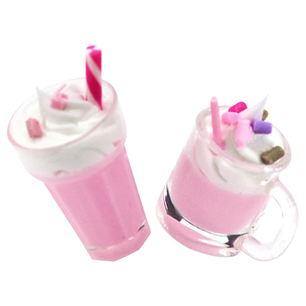 2 Pcs Mini Strawberry Milkshake Ice Cream Decor Fake Model Decorative Miniature House Adornment
2 Pcs Mini Strawberry Milkshake Ice Cream Decor Fake Model Decorative Miniature House Adornment