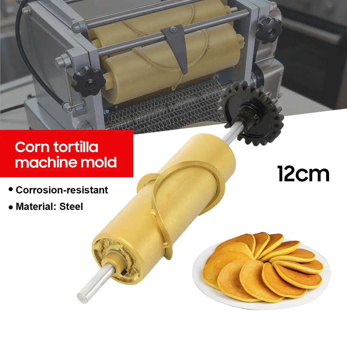 Электрическая форма для тортильи 12 см, золотистая, с зубчатым механизмом, для электрической машины для чапати, для приготовления тортильи и пиццы
Электрическая форма для тортильи 12 см, золотистая, с зубчатым механизмом, для электрической машины для чапати, для приготовления тортильи и пиццы