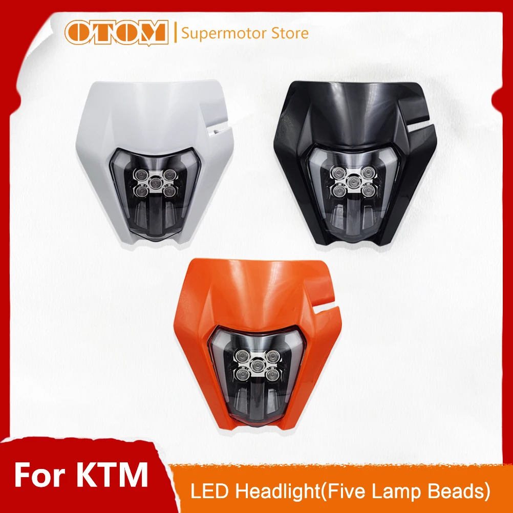 OTOM Motorcycle LED Headlight Five Lamp Beads With Light Strips Headlamp Head Lamp For KTM XCW150 XCW250 XCW300 EXCF250 350 500
OTOM Motorcycle LED Headlight Five Lamp Beads With Light Strips Headlamp Head Lamp For KTM XCW150 XCW250 XCW300 EXCF250 350 500