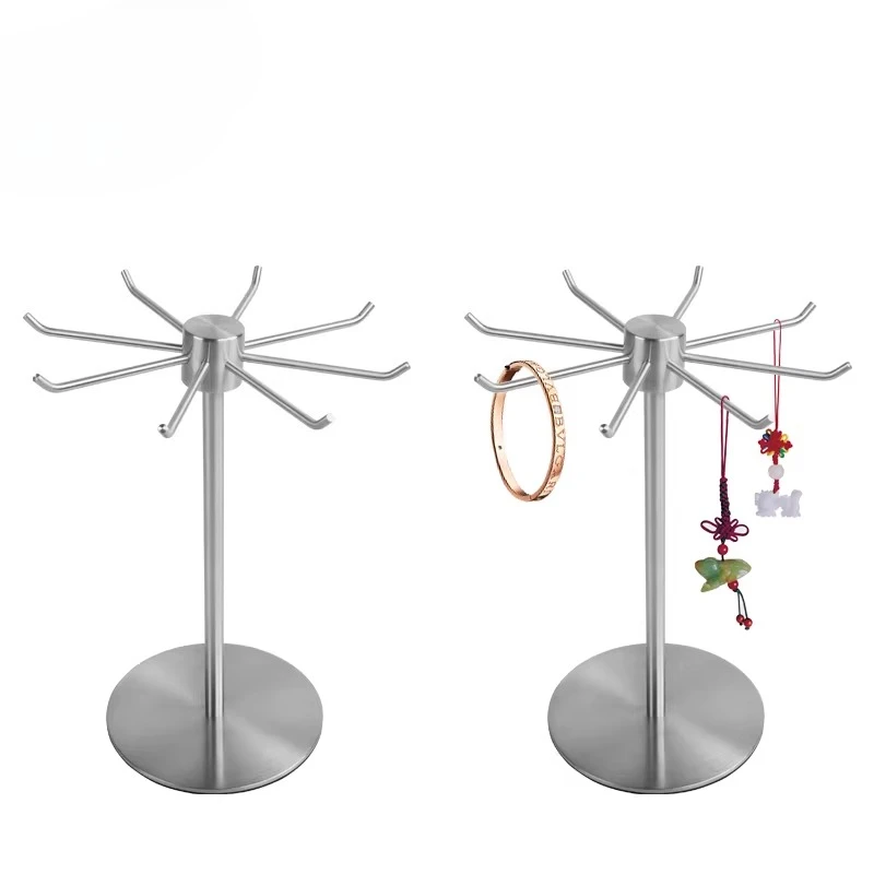 Stainless steel jewelry rack, bracelet necklace display rack
Stainless steel jewelry rack, bracelet necklace display rack