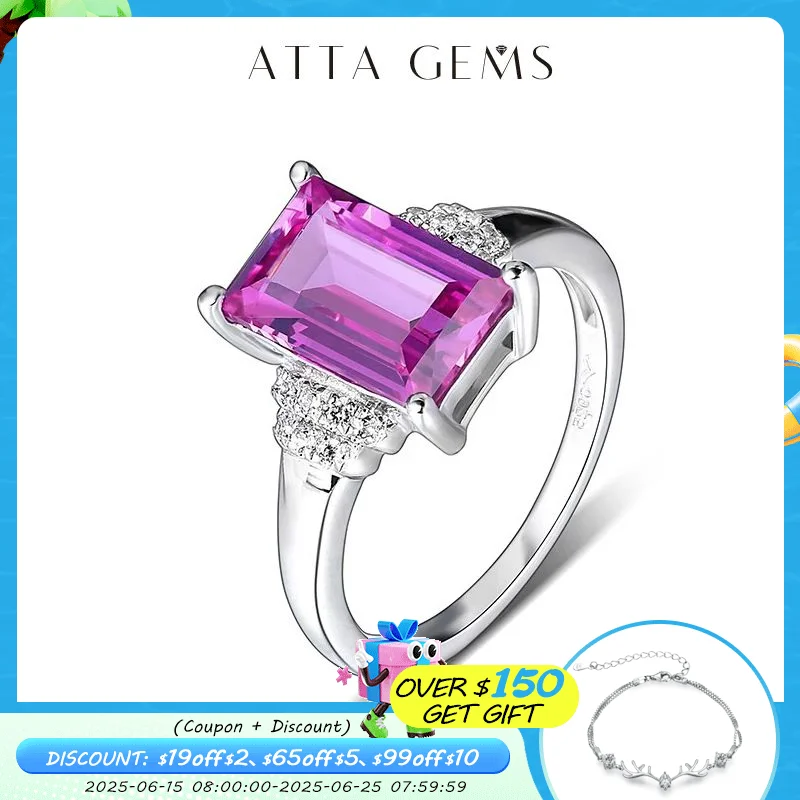 ATTAGEMS Purple Sapphire Sterling Silver Ring for Women 3.2 Carats Created Sapphire Baguette Cut Special Sapphire Classic Design
ATTAGEMS Purple Sapphire Sterling Silver Ring for Women 3.2 Carats Created Sapphire Baguette Cut Special Sapphire Classic Design