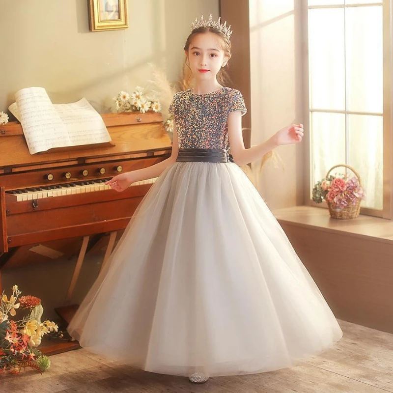 Children's Formal Dress Skirt High-end New Style Elegant and Graceful Piano Performance Dress Fluffy Chiffon Princess Dress
Children's Formal Dress Skirt High-end New Style Elegant and Graceful Piano Performance Dress Fluffy Chiffon Princess Dress