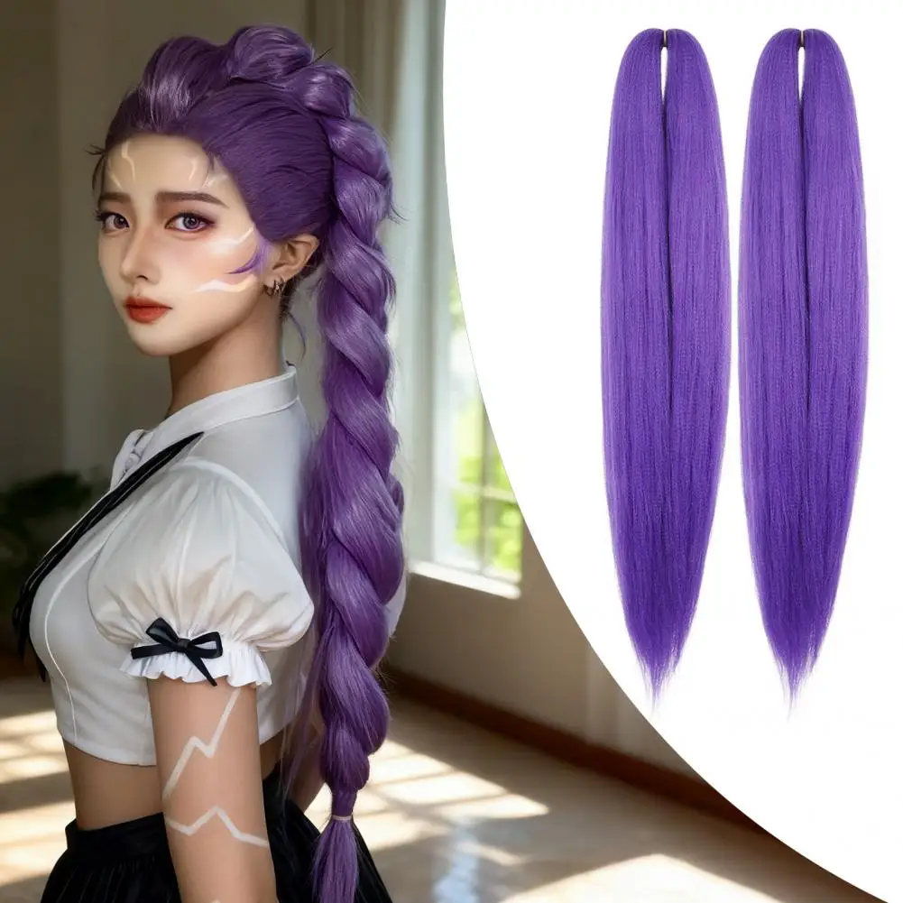 2 шт. 26-дюймовые длинные фиолетовые прямые синтетические волосы для наращивания, предварительно растянутые, из термостойкого волокна, 85
2 шт. 26-дюймовые длинные фиолетовые прямые синтетические волосы для наращивания, предварительно растянутые, из термостойкого волокна, 85